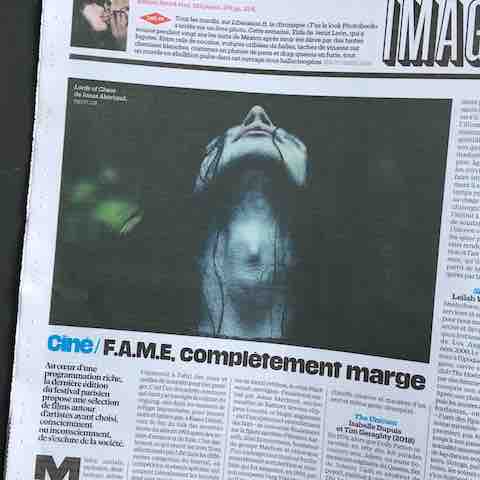 Article du journal Libération sur le festival F.AM.E 2019